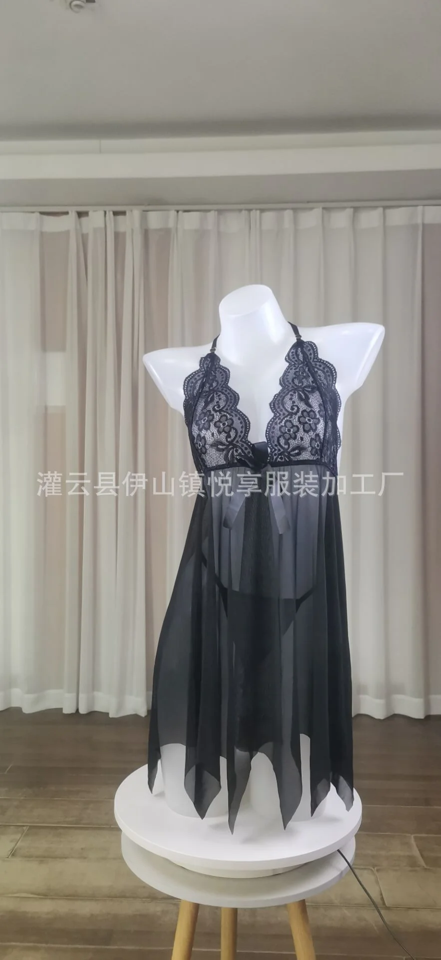 Uveng Sex Lingerie Women's Net Yarn Tempting Bursts Of Hanging Ajamas Transparent Sexy Pajamas