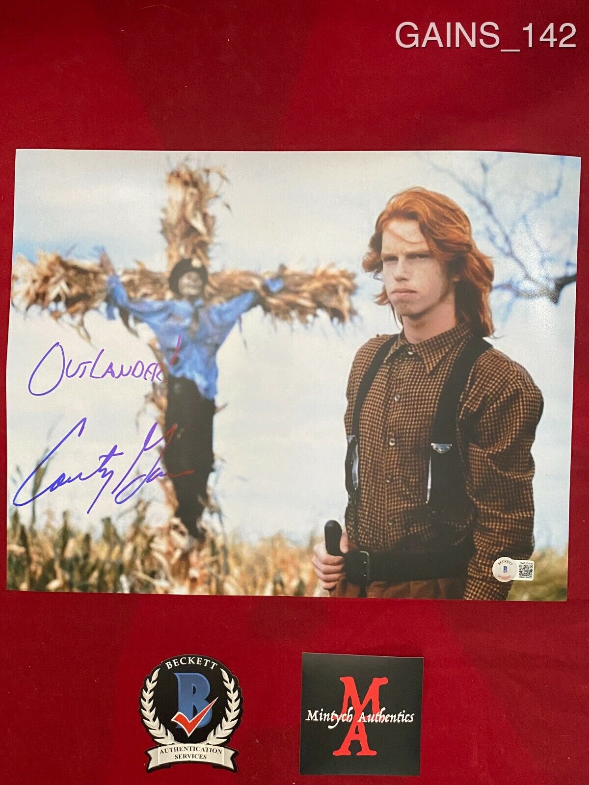 COURTNEY GAINS AUTOGRAPHED SIGNED 11x14 Photo Poster painting! CHILDREN OF THE CORN! BECKETT!