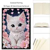 Carnet de bricolage chat fleur