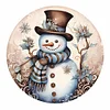 Diamond Painting-DIY Full Round Drill Snowman