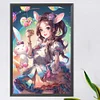 (40*60cm)Lollipop Bunny Girl - Round Partial AB Drill Diamond Painting