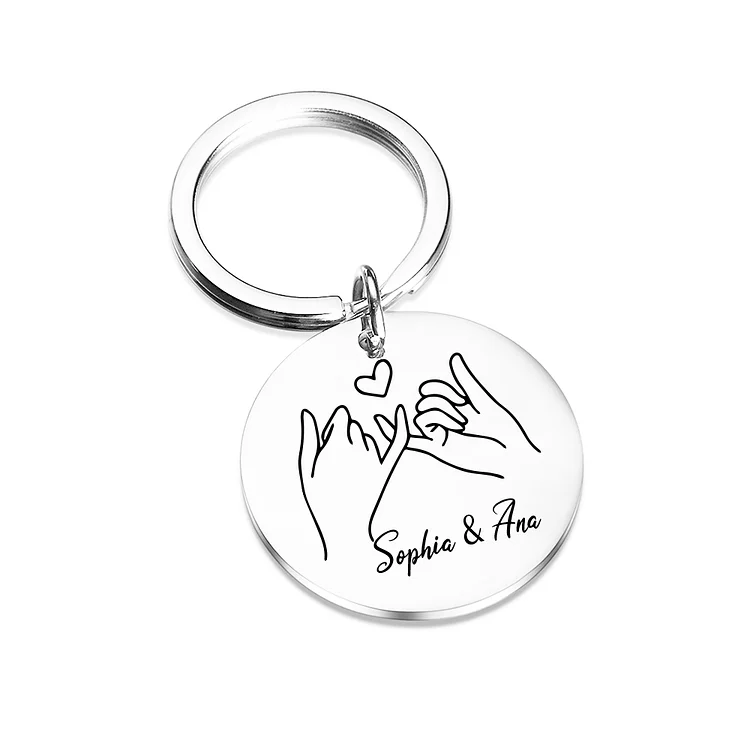 Personalized Text Keychain Gift Custom-Special Keychain Gift For Friends/Couple