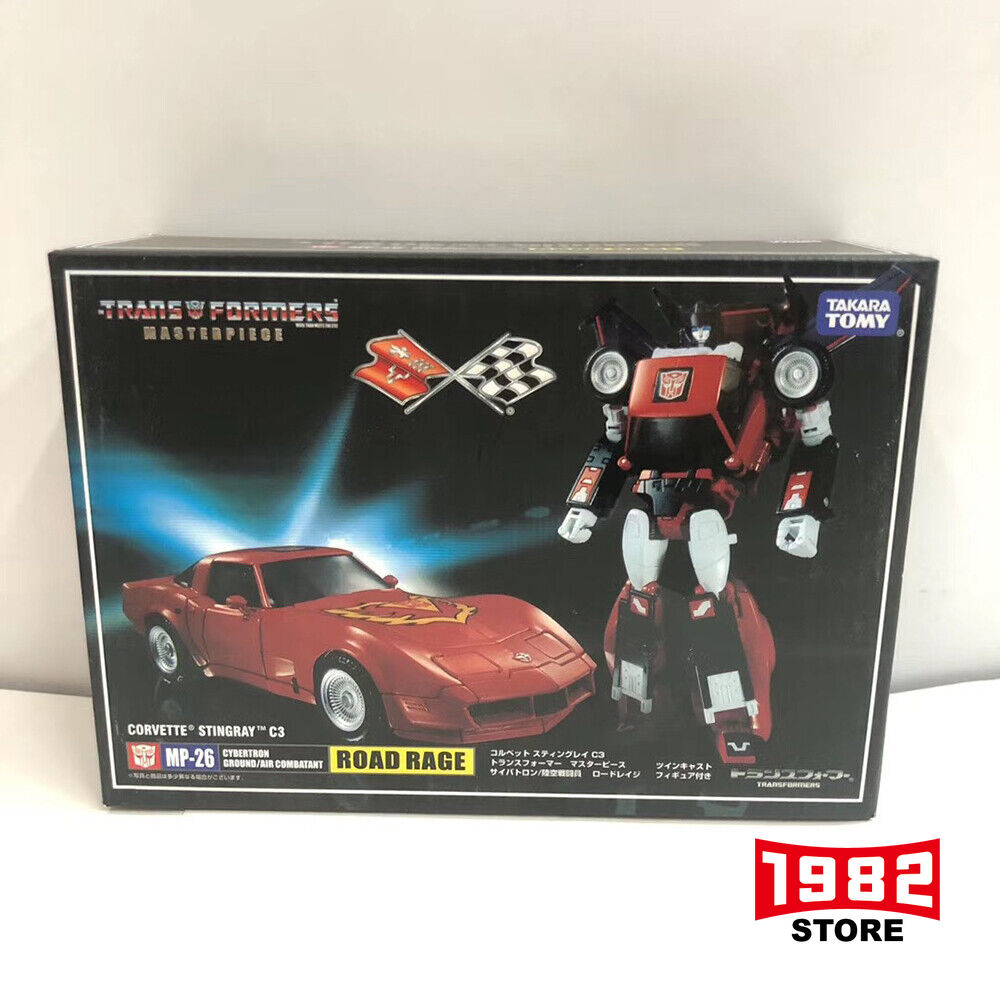 Transformers MASTERPIEGE MP-26 MP26 ROAD RAGE CORVETTE STINGRAY Figures KO ver