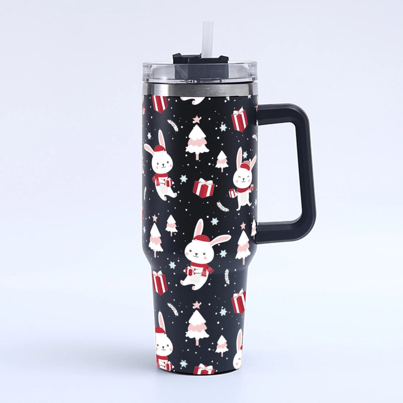 Christmas Cute Santa Claus Snowman Elk 201 Stainless Steel 304 Stainless Steel Thermos Cup 1 Piece