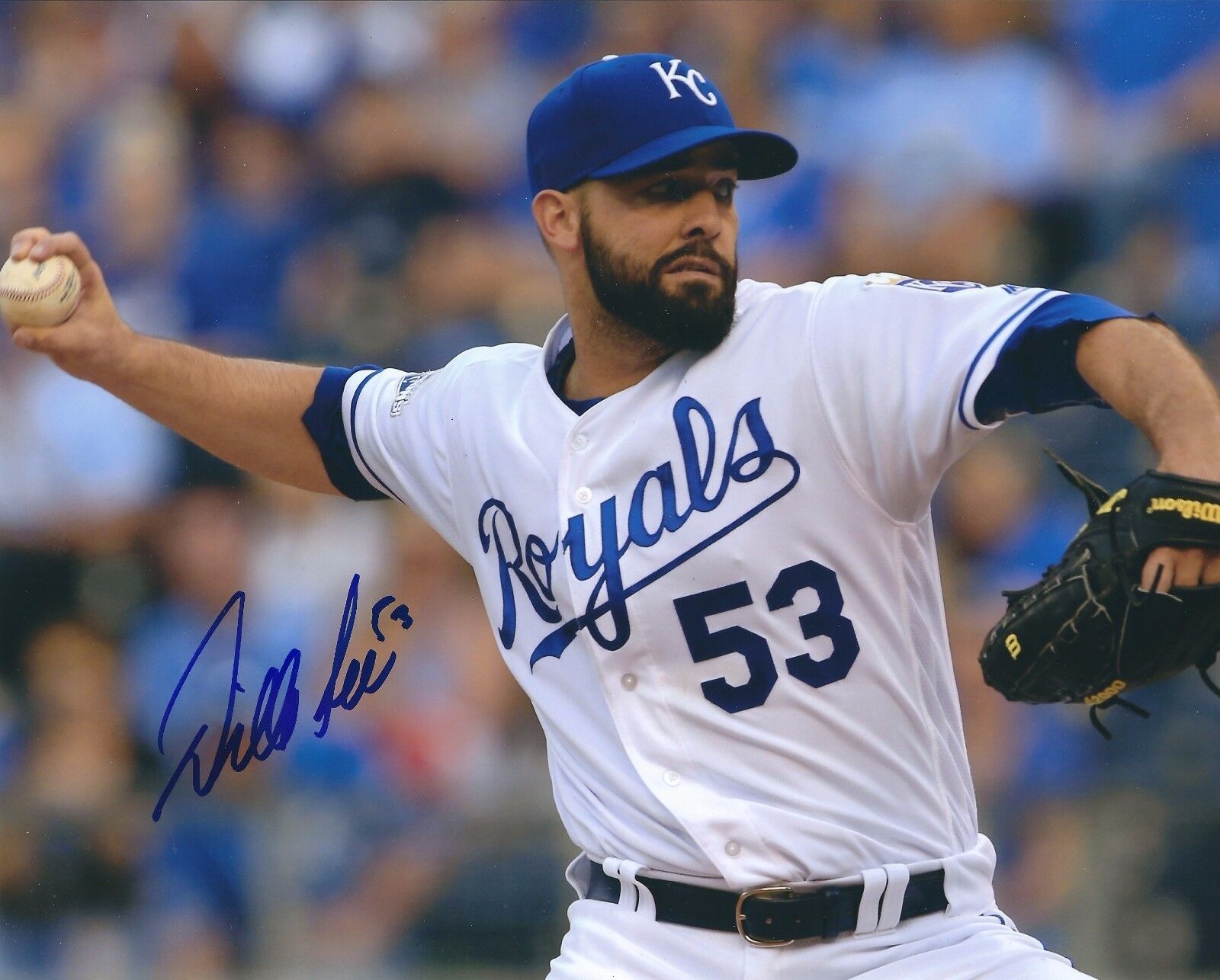 Signed 8x10 DILLON GEE Kansas City Royals Autographed Photo Poster painting - COA