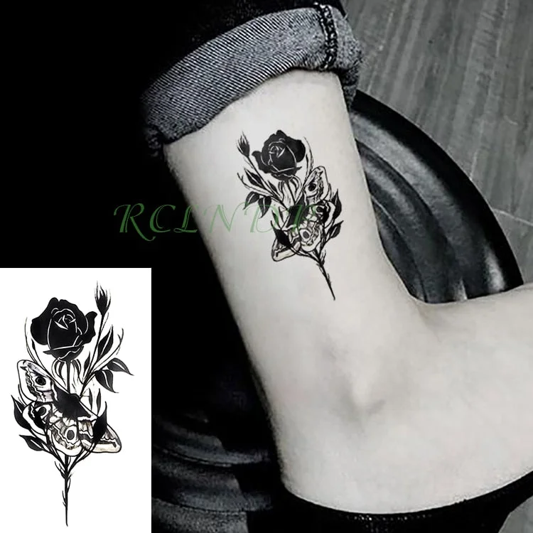 Waterproof Temporary Tattoo Stickers Compass fake Tatto Body Art Flash Tatoo Tatouage Arm Hand Back Foot Tato for Girl Women Men