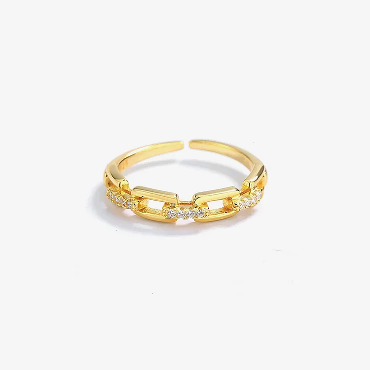 S925 Mother & Daughter Forever Linked Together Ring