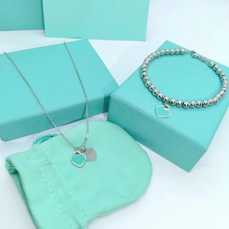 Vintage Style Minimalist Heart Shape 304 Stainless Steel Pendant Necklace