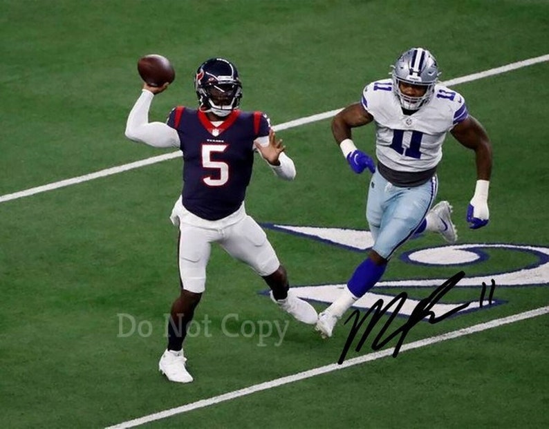 Micah Parsons Signed Photo Poster painting 8X10 rp Autographed Picture Dallas Cowboys