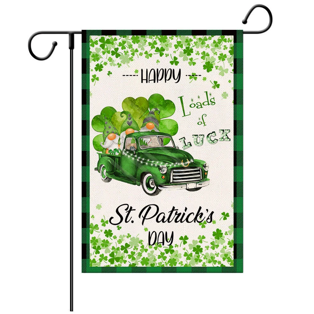 St. Patrick's Day Gonk Garden Flag
