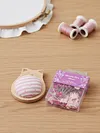Cute Cat Pin Cushion Kit with 80 Craft Positioning Pins Needle Holders Wooden Base Adorable Pincushion for Quilting Needlepoint DIY Projects