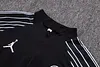 Joyfball 2025/2026 Psg Paris Saint-Germain Half-Pull Training Suit Black Jersey