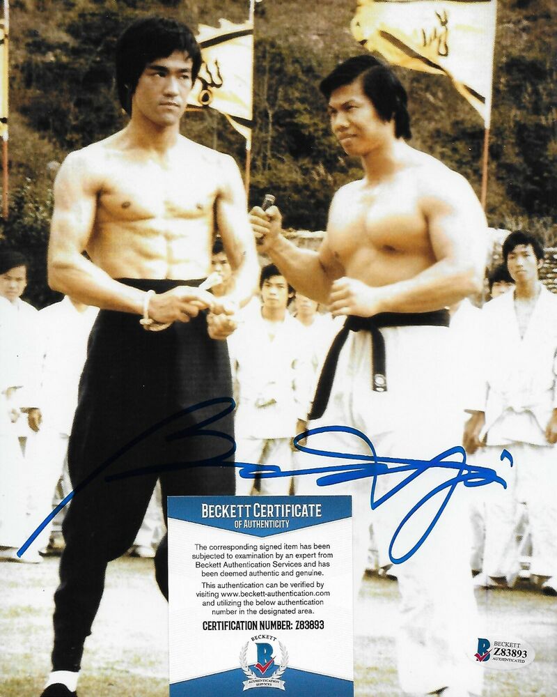 Bolo Yeung Enter the Dragon Original Autographed 8X10 w/Beckett #3