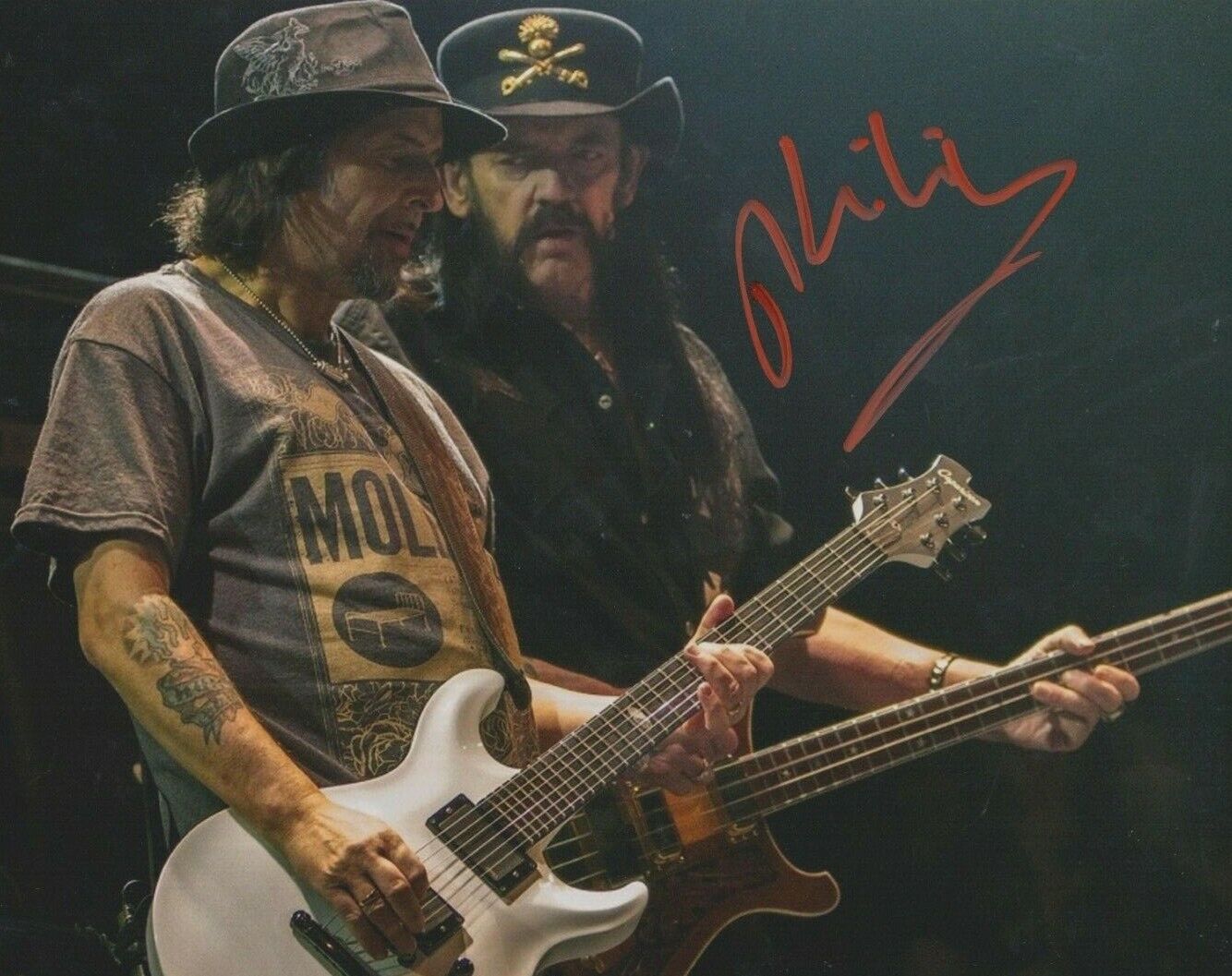 Phil Campbell **HAND SIGNED** 8x10 Photo Poster painting ~ Motorhead ~ AUTOGRAPHED