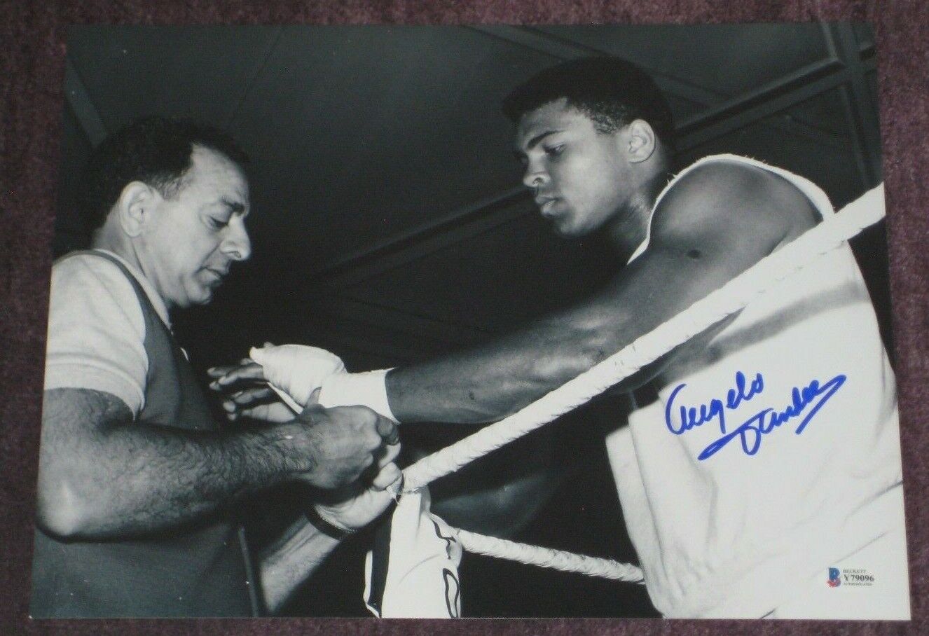 ANGELO DUNDEE Signed 11x14 Photo Poster painting w/ MUHAMMAD ALI with Beckett COA