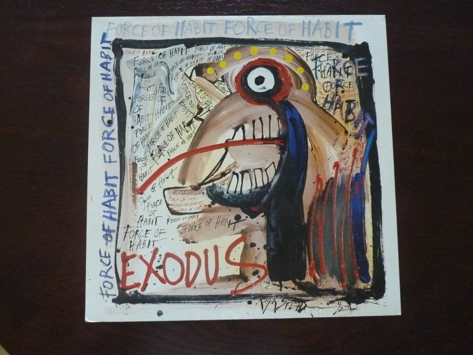 Exodus Force of Habit LP Record Photo Poster painting Flat 12x12 Poster