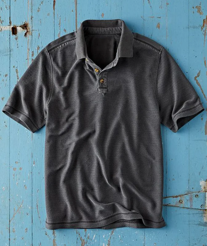 Men's Casual Solid Color Short Sleeve T-Shirt Polo Shirt