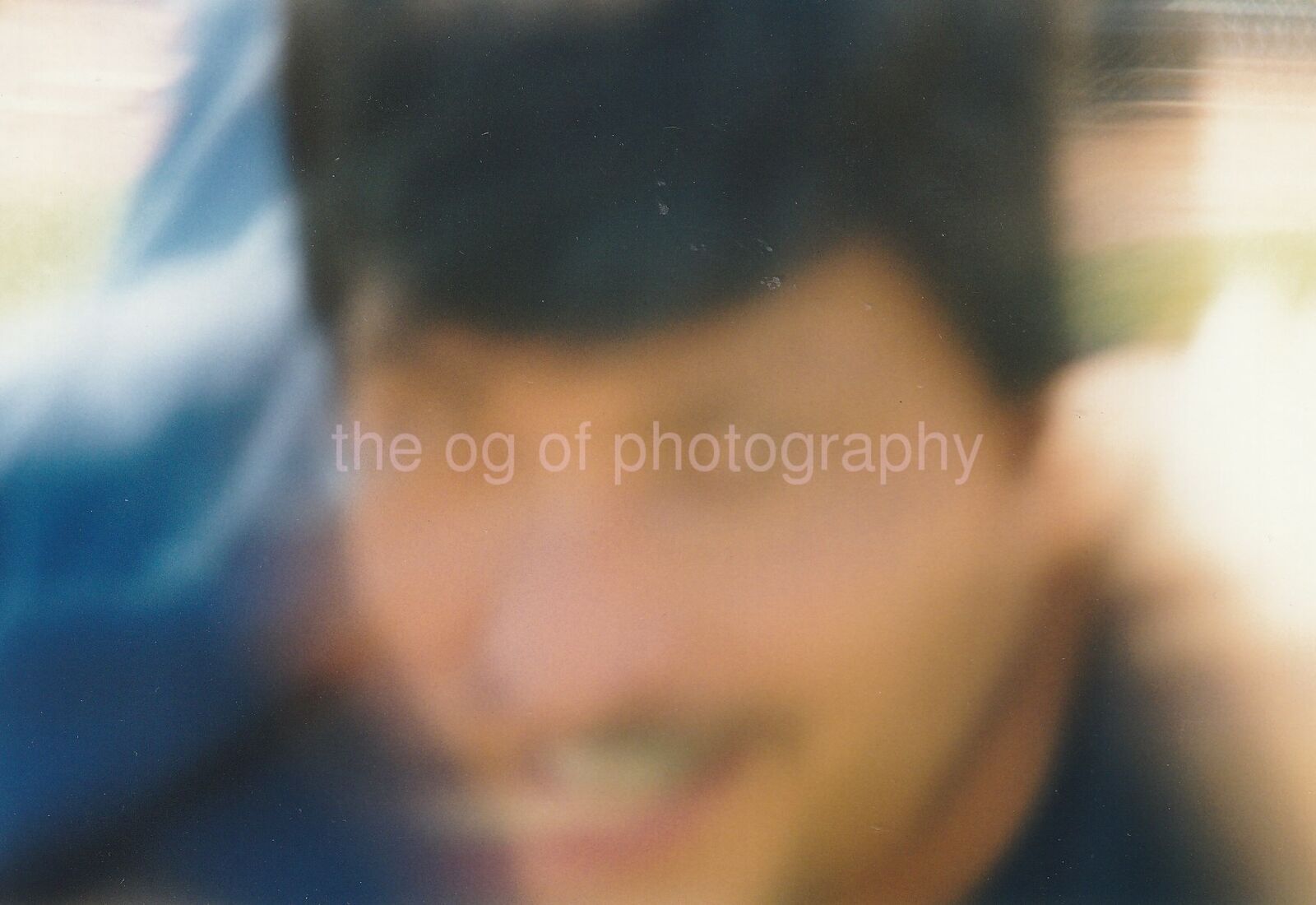 Blurry Face BLURRED FOUND Photo Poster painting ColorOriginal Snapshot 85 24