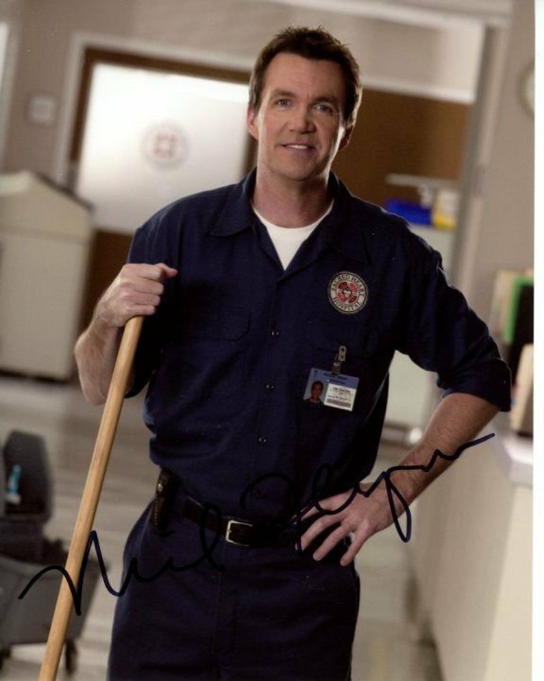 Neil flynn signed autographed scrubs the janitor Photo Poster painting