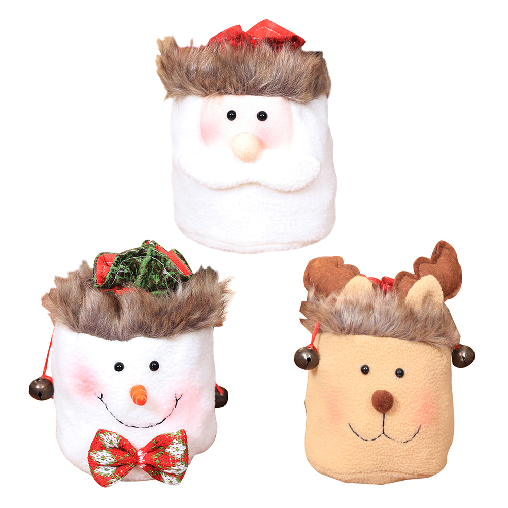 

Christmas Party Gift Packing Bag Plush Candy Apple Decorative Drawstring Ba, 501 Original