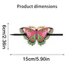5Pcs PU Butterfly Diamond Embroidery Painting Hairpins