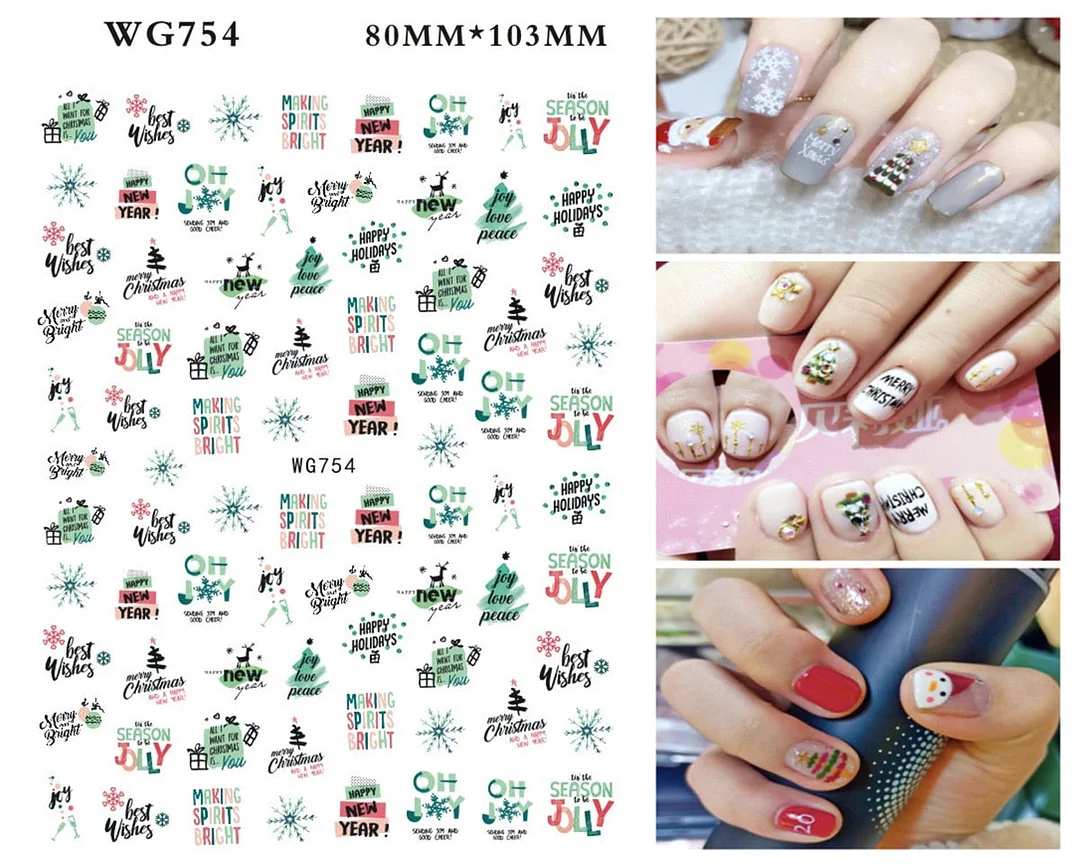 1PC Fall Leaf Flowers Line 3D Nail Sticker Mape Leaves Waves Pattern Decals Slider DIY Nail Art Decoration Wraps For Manicures-Nail Inspo