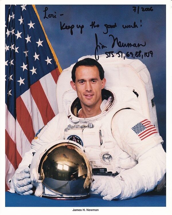 JAMES NEWMAN Autograph Signed NASA ASTRONAUT Photo Poster paintinggraph - To Lori GREAT CONTENT