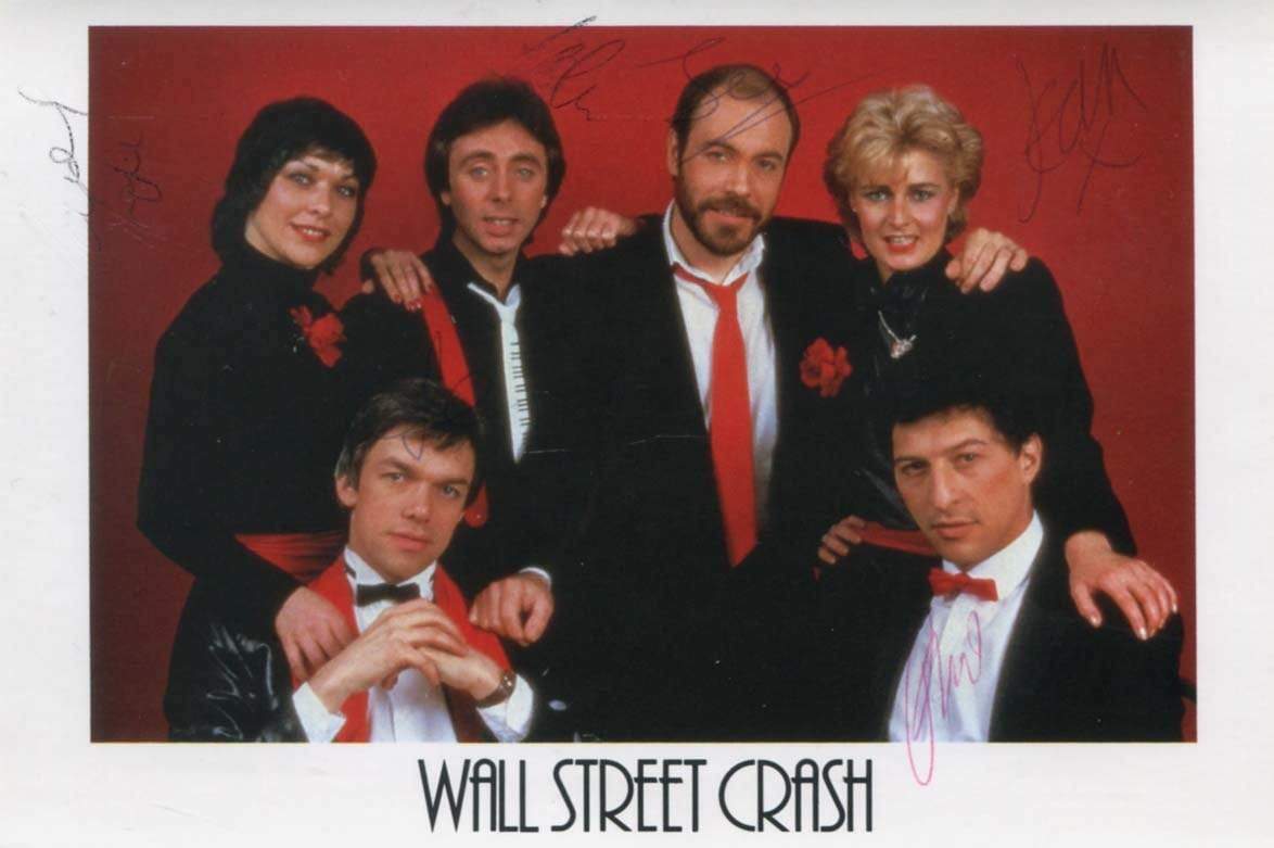 VOCAL GROUP Wall Street Crash autograph, signed promotion Photo Poster painting