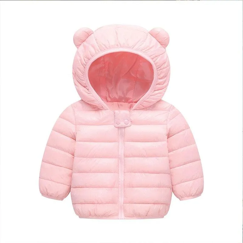 Warm Toddler Boys Jackets Autumn Winter Long Sleeve Hooded Character Pattern Children Outerwear Coats Kids Clothes