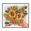 11CT Sunflower Basket - Stamped Cross Stitch 46*42cm/18.11*16.54in(Brand)