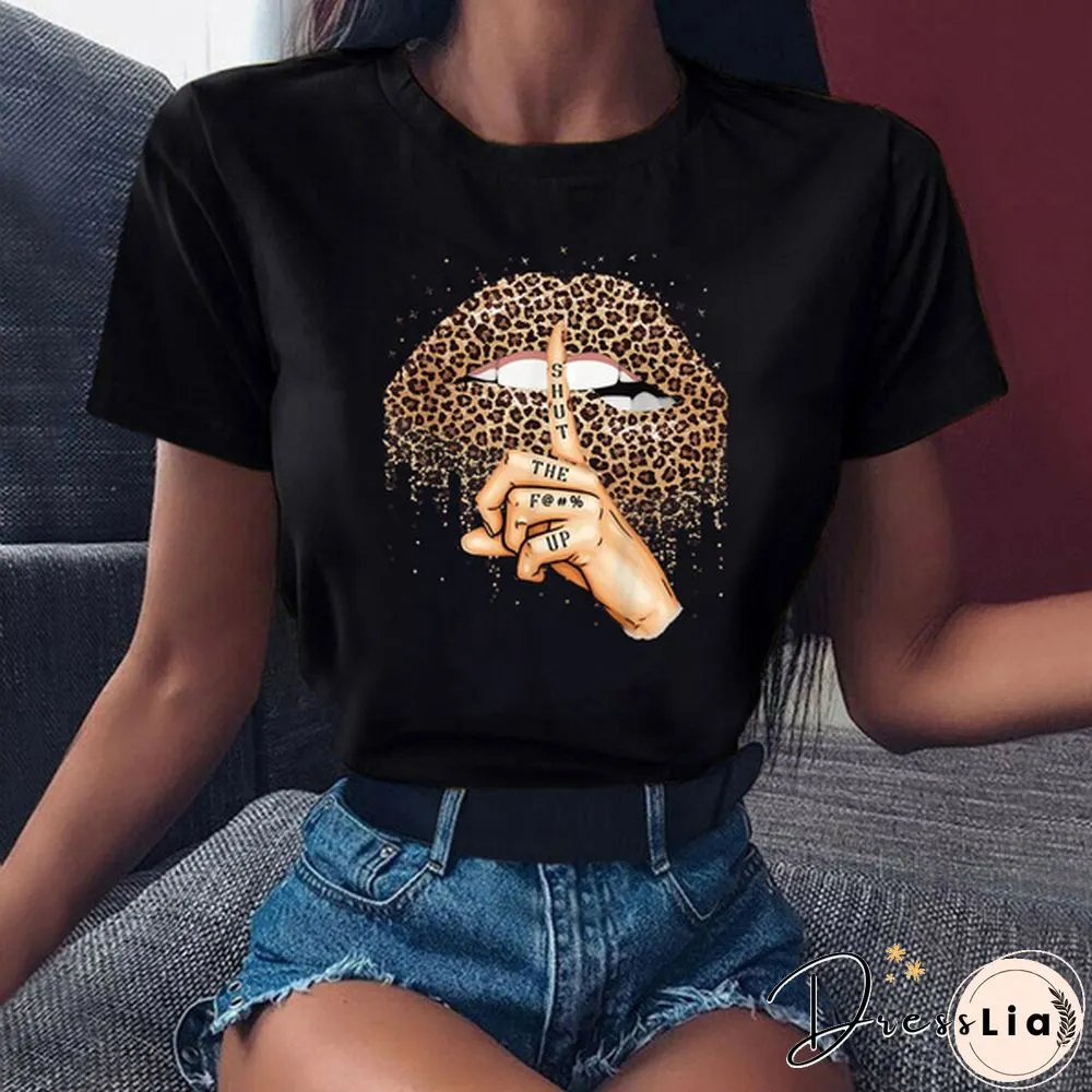 Women Summer Short Sleeve T-shirt Harajuku Style Casual Cotton O-neck Tops Tee