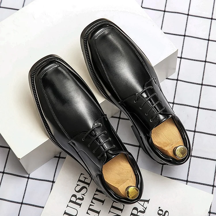 Gregorysupply Brand Men Leather Formal Business Shoes Male Office Work Flat Shoe Oxford Breathable Party Wedding Anniversary Designer Loafers