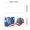 (US Only)6PCS DIY Independence Day Diamond Art Greeting Cards for Independence Day