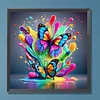 Diamond Painting-DIY Full Round Drill Colorful Butterfly