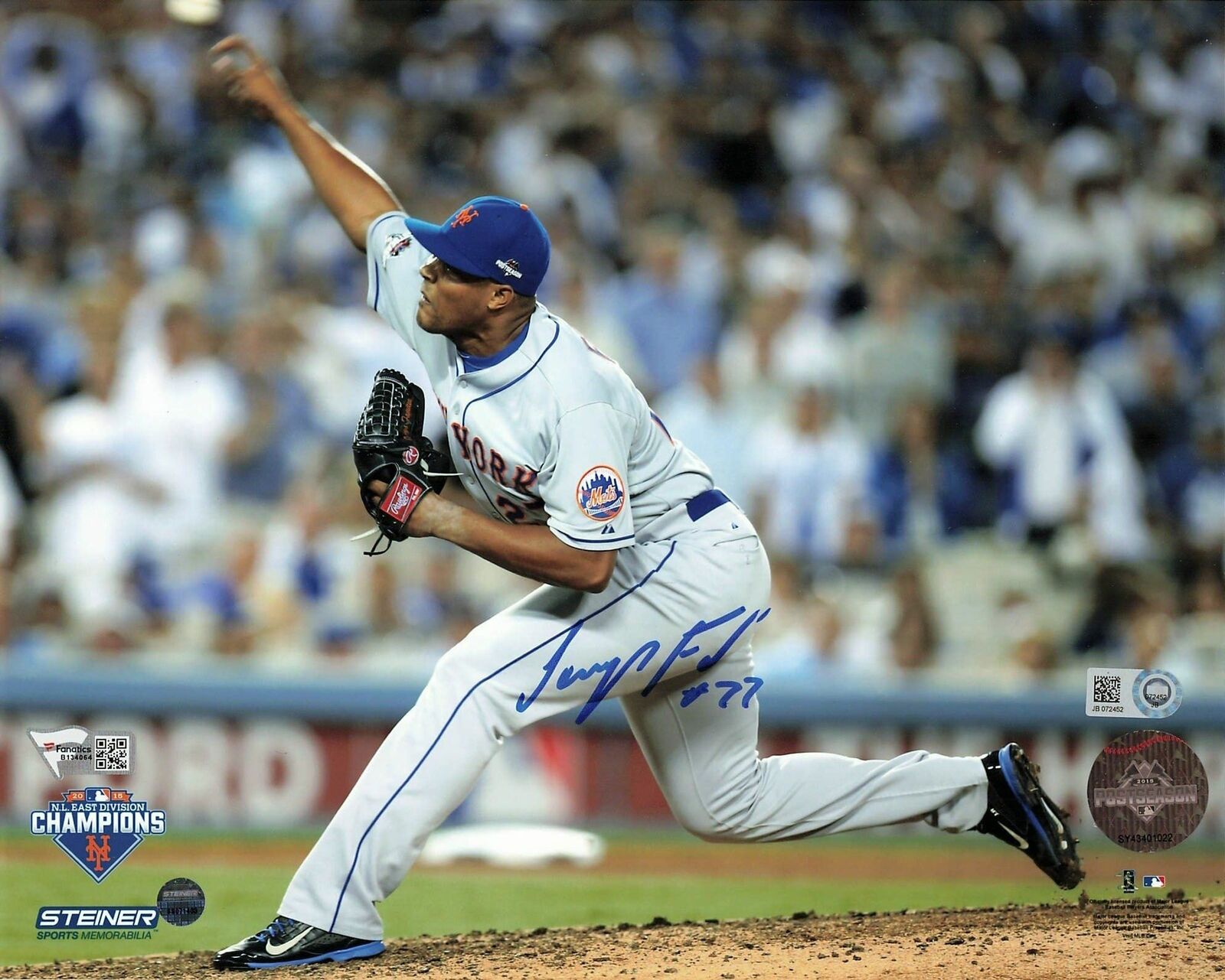 Jeurys Familia signed 8x10 Photo Poster painting Fanatics New York Mets Autographed