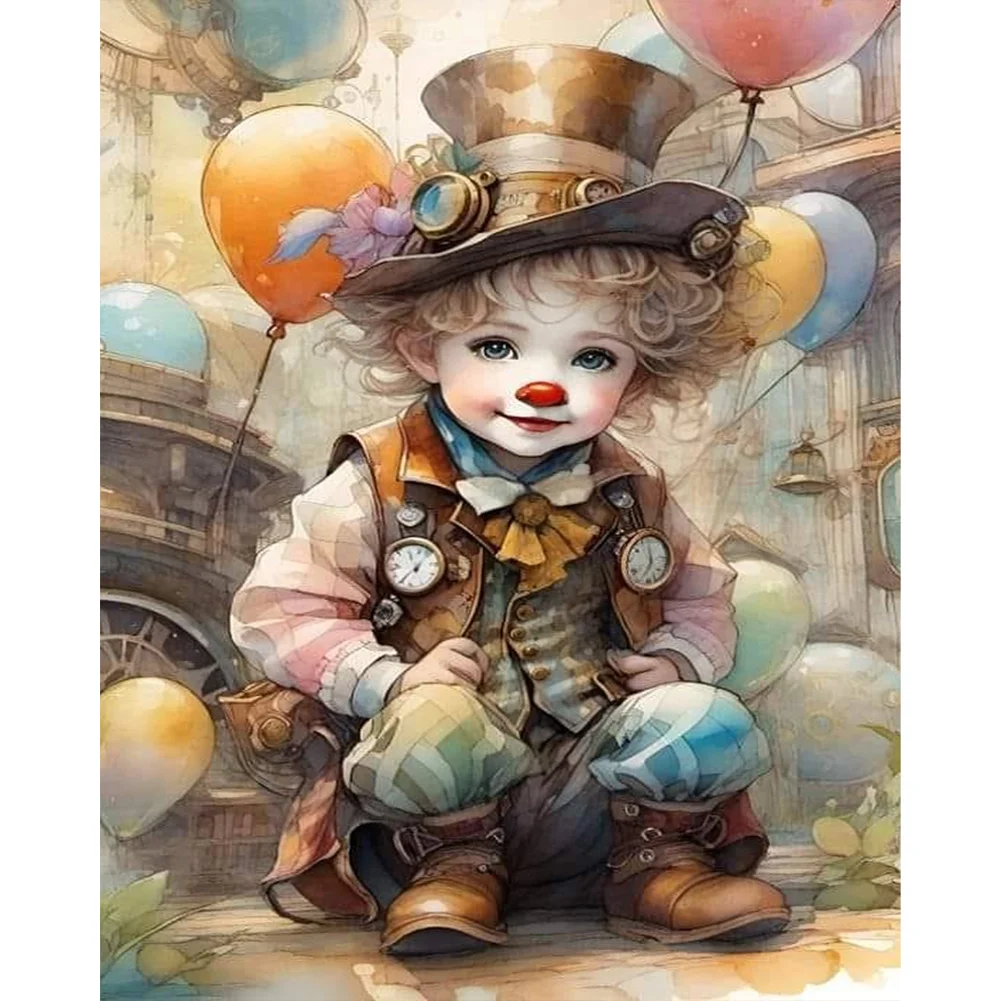 Diamond Painting - Full Square Drill - Clown(Canvas|40*50cm)