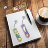 3Pcs DIY Lavender Diamond Painting Bookmarks