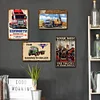 4pcs - Hot Truck Mix - Vintage Metal Signs(8*12Inch) - Vehicle