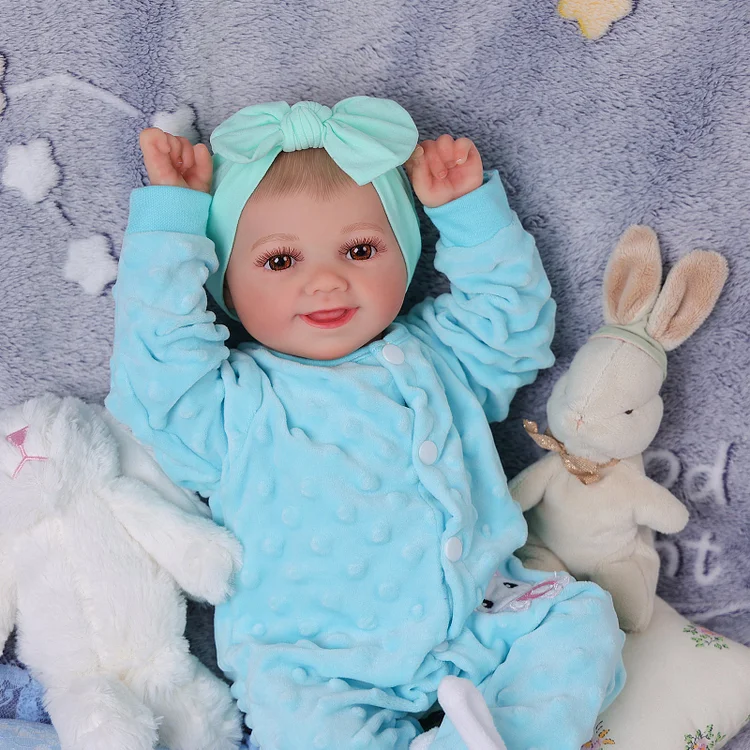Babeside Smiling Reborn Baby Sunny 17'' Little Infant Girl Healing of the Heart with Heartbeat Coos and Breath