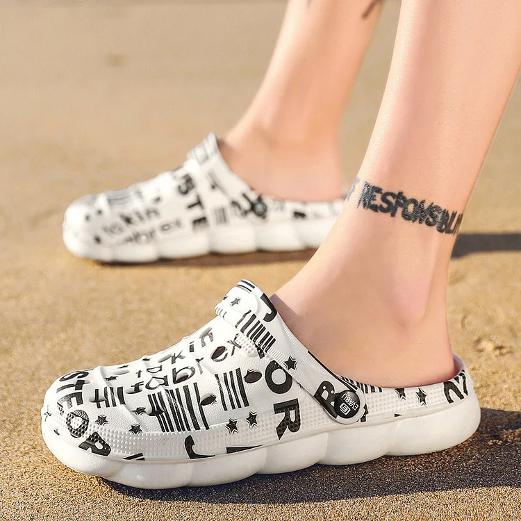 Cave Shoe Outdoor Anti -smooth Sole Men's Beach Shoes Summer External Camouflage Wearing Soft Bottom Slippers