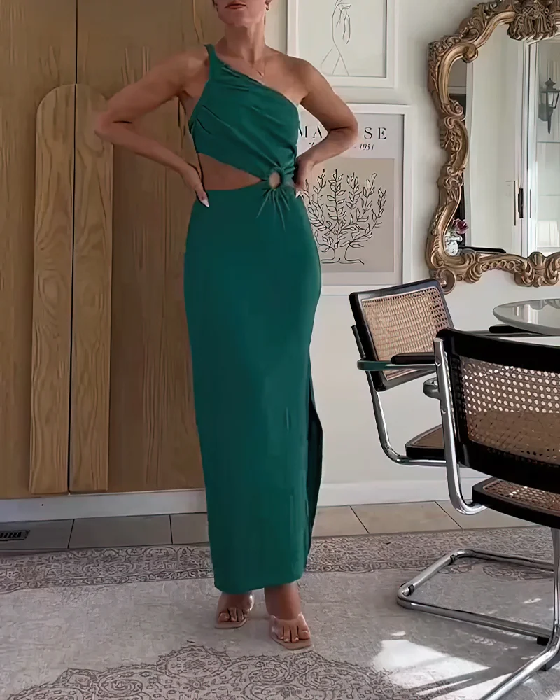 Sexy Hollow Waist Resort Style Long Dress