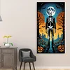 (40*70cm)Halloween Skeleton - Full Round Drill Diamond Painting