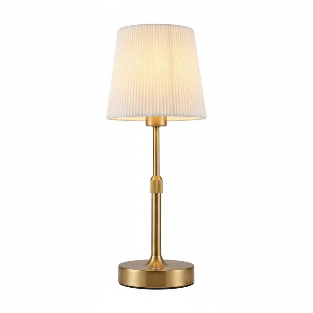 Wireless Retractable Fabric Table Lamp