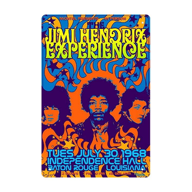 Jimi Hendrix - Vintage Tin Signs/Wooden Signs 8*12Inch/12*16Inch