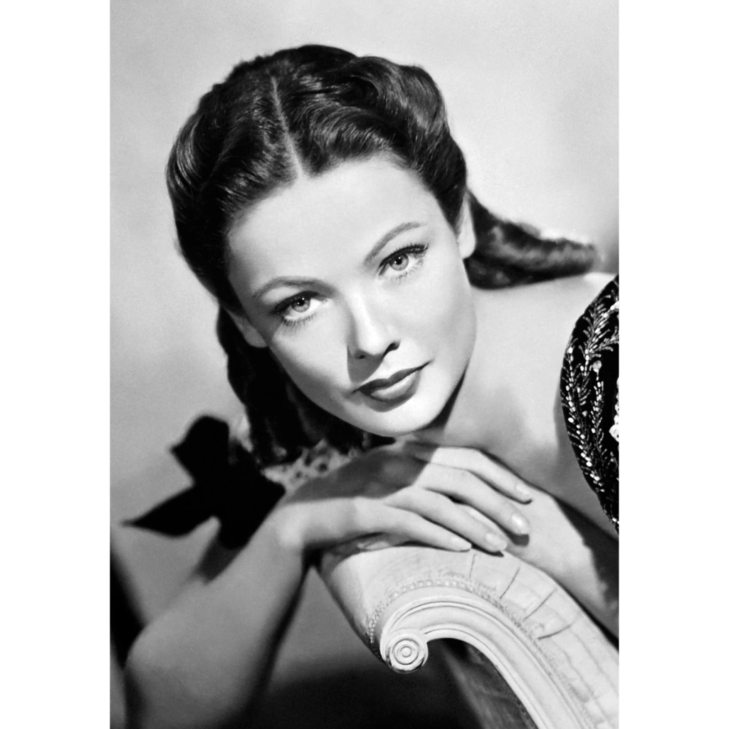GENE TIERNEY VINTAGE PRINT