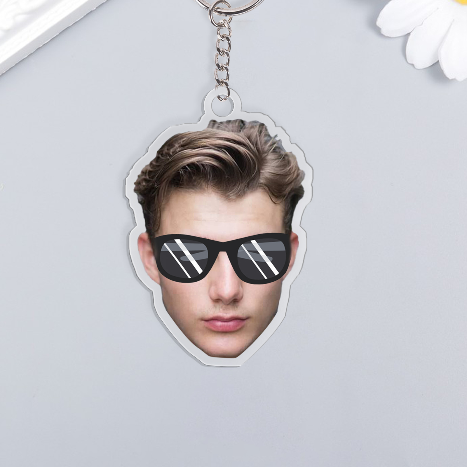 Custom Photo Acrylic Keychain Funny Keychain Personalised Gift for Him/Her-Jessemade AU