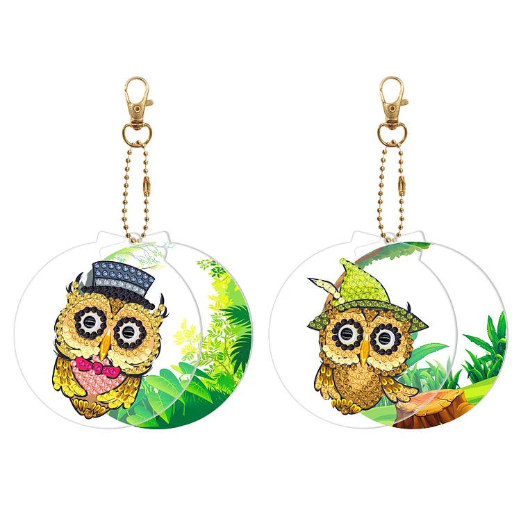 Blingbling's Keychain | Owl | Two Piece Set