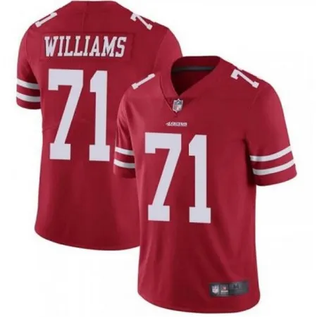 Men's San Francisco 49ers #71 Trent Williams Red Vapor Untouchable Limited Stitched Jersey