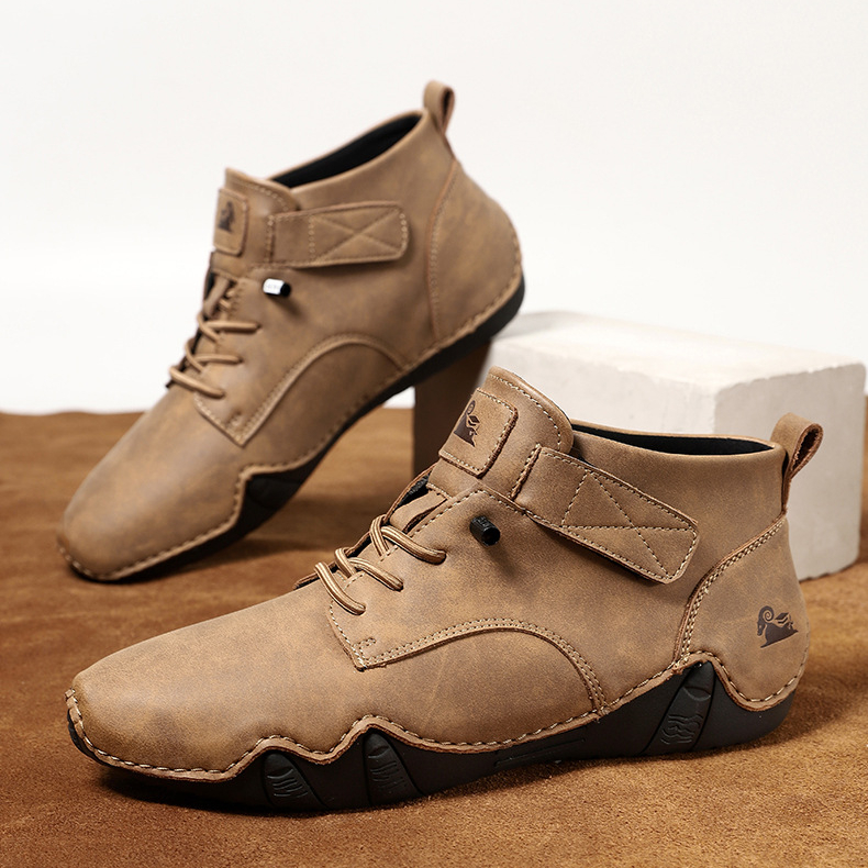 Men's Leather Suede Comfortable Casual Ankle Boots | ARKGET