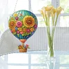 (US Only)Hot Air Balloon 2D Flat DIY Diamond Art Pendant Wall Decor for Home & Windows